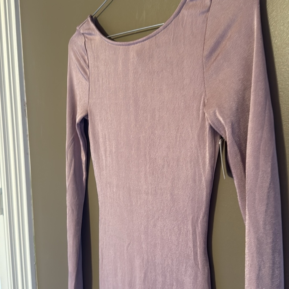 NWT Free People Intimately Call Me Later Long Sleeve Slip Dress. - Picture 4 of 6